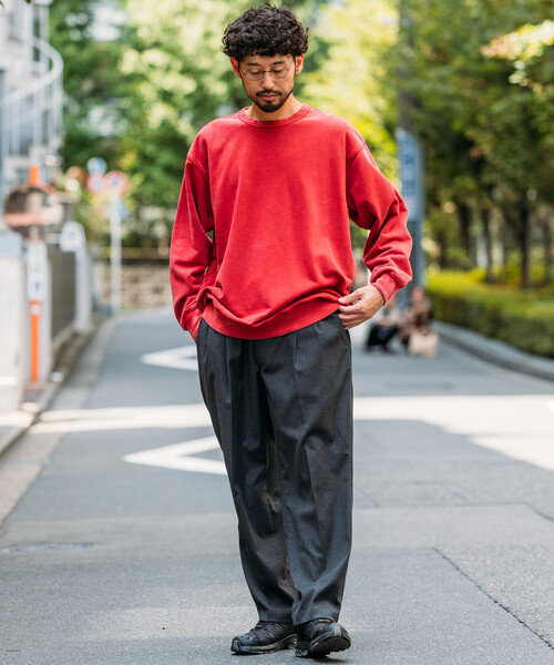 セール】HEAVY WEIGHT CREW NECK PIGMENT SWT 13oz/ヘビーウェイト