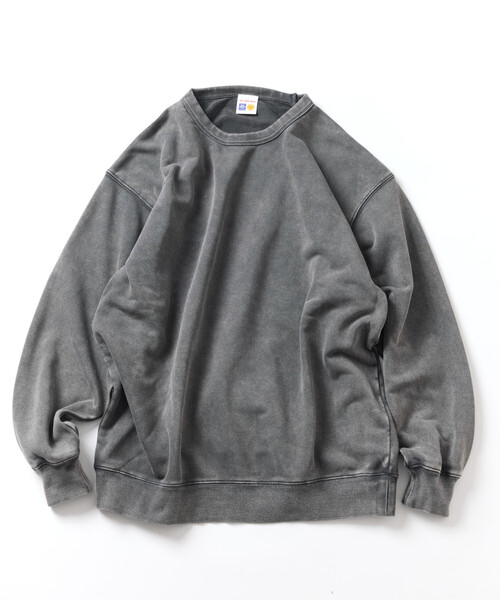FREAK'S STORE(フリークスストア)の「HEAVY WEIGHT CREW NECK PIGMENT SWT 13oz/ヘビーウェイト ピグメント加工 クルーネックスウェット/13オンス/リラックスフィット(スウェット・メンズ・オリーブ/チャコールグレー/ワインレッド/ブラウン・LARGE/SMALL/MEDIUM)」の12枚目の写真