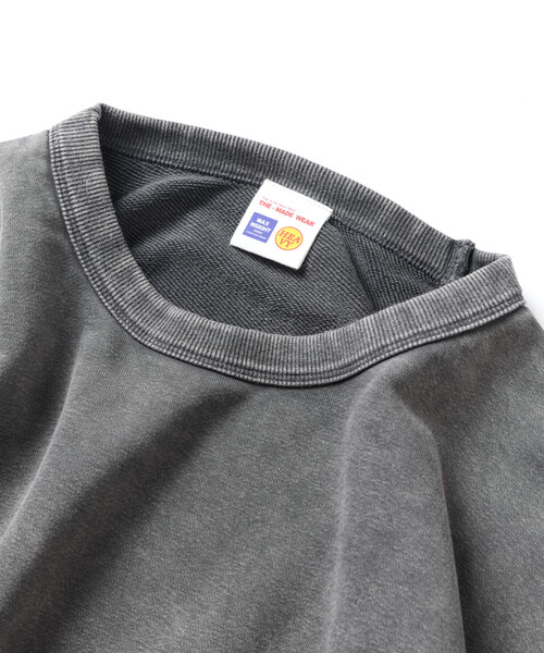 color at against クルーネックスウェット ピグメントブラックL ピグメントクルーネックスウェット（スウェット）｜STYLEMIXER
