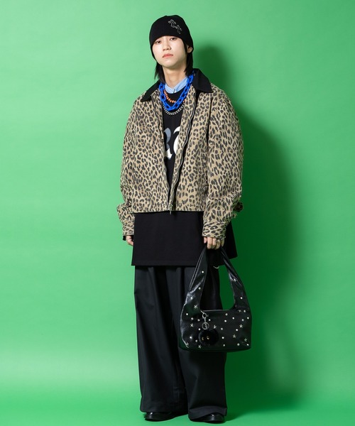 an meets zakka（アンミツザッカ）の「an meets zakka パール&スタースタッズ合成皮革ハンドバッグ（ハンドバッグ・レディース・ブラック/ホワイト・ONESIZE）」の9枚目の写真
