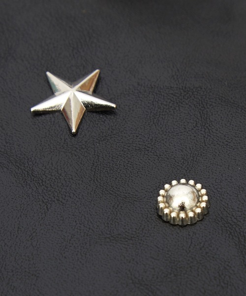 an meets zakka（アンミツザッカ）の「an meets zakka パール&スタースタッズ合成皮革ハンドバッグ（ハンドバッグ・レディース・ブラック/ホワイト・ONESIZE）」の12枚目の写真