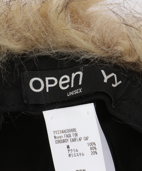 OPEN Yy（オープンワイワイ）の「【OPEN YY / オープンワイワイ】Woven FAUX FUR CORDUROY EARFLAP YY234AC006RE（キャップ・レディース・グリーン・FREE）」の8枚目の写真