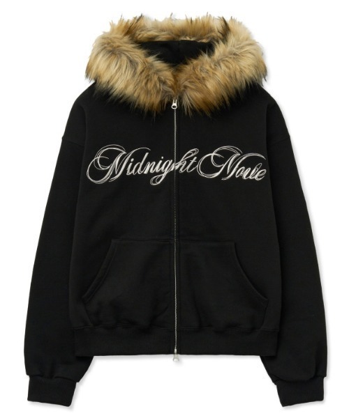 A'GEM/9 × .kom 『MIDNIGHT MOVE/ミッドナイトムーブ』hair hood zip