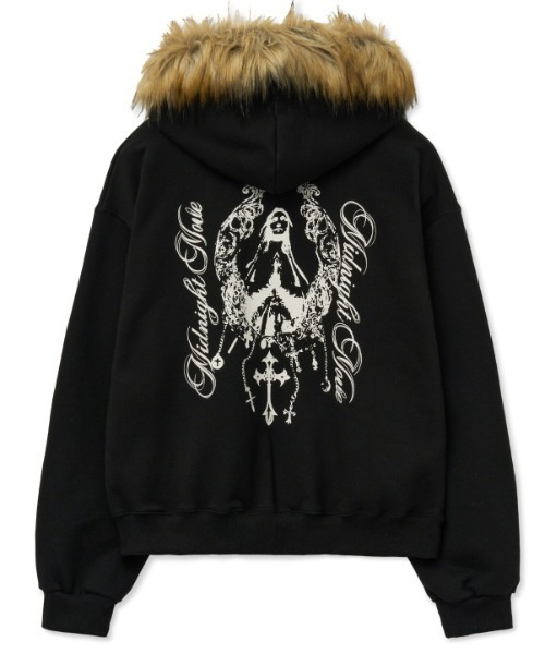 A'GEM/9 × .kom 『MIDNIGHT MOVE/ミッドナイトムーブ』hair hood zip