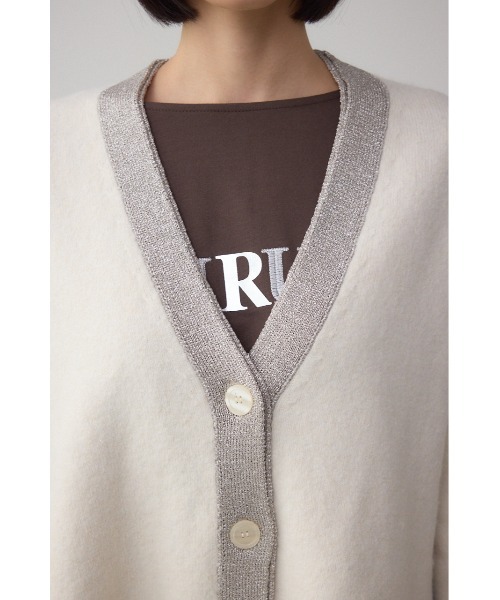 セール】ラメバイカラーニットカーディガン（カーディガン/ボレロ