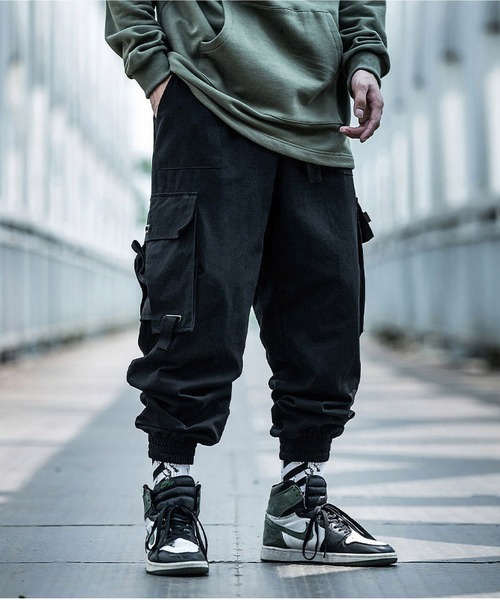 ARCADE（アーケード）の「ビッグポケット ミリタリー ジョガー カーゴパンツ　-ARCADE Limited Line-（カーゴパンツ・メンズ・ブラック/カーキ・M/L/XL）」の4枚目の写真