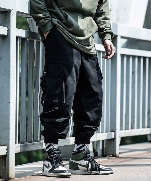 ARCADE（アーケード）の「ビッグポケット ミリタリー ジョガー カーゴパンツ　-ARCADE Limited Line-（カーゴパンツ・メンズ・ブラック/カーキ・M/L/XL）」の5枚目の写真