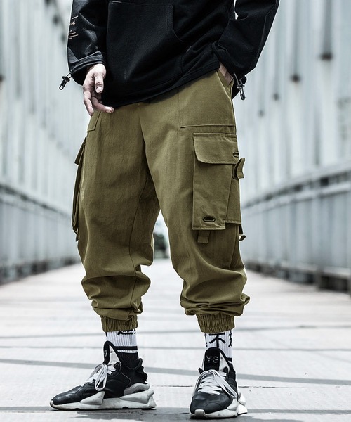 ARCADE（アーケード）の「ビッグポケット ミリタリー ジョガー カーゴパンツ　-ARCADE Limited Line-（カーゴパンツ・メンズ・ブラック/カーキ・M/L/XL）」の7枚目の写真