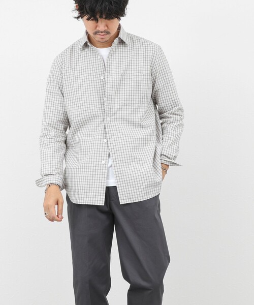NOLLEY’S(ノーリーズ)の「ダブルワッシャー タイプライター レギュラーカラーシャツ 25AW(シャツ/ブラウス・メンズ・ホワイト系その他/グリーン系その他/ブルー系その他・L/M/S/XL)」の15枚目の写真