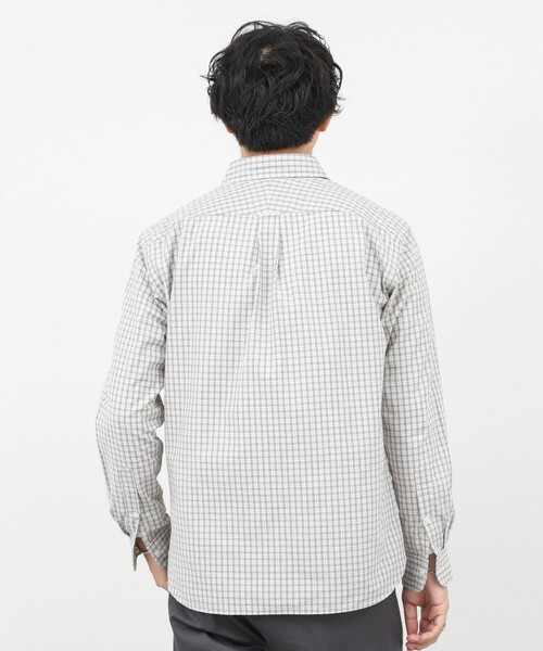 NOLLEY’S(ノーリーズ)の「ダブルワッシャー タイプライター レギュラーカラーシャツ 25AW(シャツ/ブラウス・メンズ・ホワイト系その他/グリーン系その他/ブルー系その他・L/M/S/XL)」の7枚目の写真