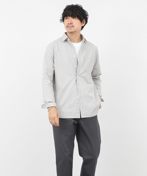 NOLLEY’S(ノーリーズ)の「ダブルワッシャー タイプライター レギュラーカラーシャツ 25AW(シャツ/ブラウス・メンズ・ホワイト系その他/グリーン系その他/ブルー系その他・L/M/S/XL)」の19枚目の写真