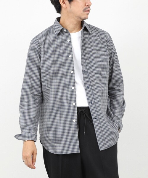 NOLLEY’S(ノーリーズ)の「ダブルワッシャー タイプライター レギュラーカラーシャツ 25AW(シャツ/ブラウス・メンズ・ホワイト系その他/グリーン系その他/ブルー系その他・L/M/S/XL)」の13枚目の写真