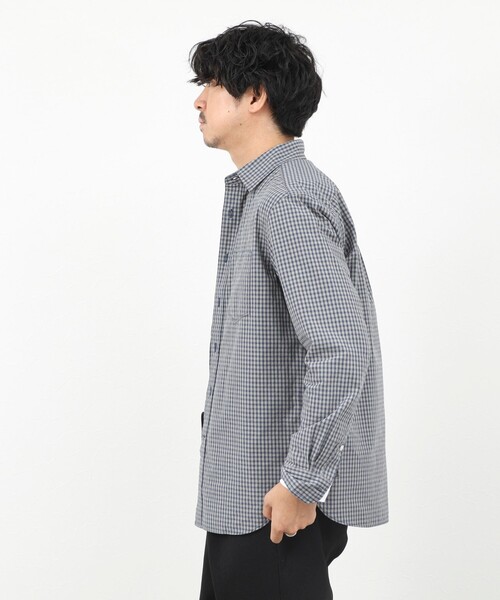 NOLLEY’S(ノーリーズ)の「ダブルワッシャー タイプライター レギュラーカラーシャツ 25AW(シャツ/ブラウス・メンズ・ホワイト系その他/グリーン系その他/ブルー系その他・L/M/S/XL)」の6枚目の写真