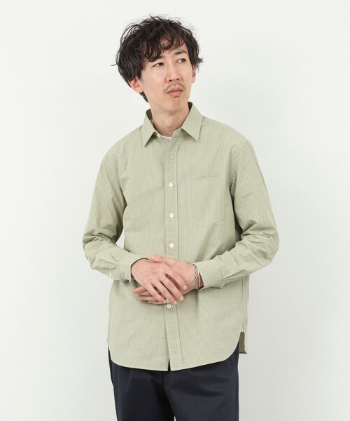 NOLLEY’S(ノーリーズ)の「ダブルワッシャー タイプライター レギュラーカラーシャツ 25AW(シャツ/ブラウス・メンズ・ホワイト系その他/グリーン系その他/ブルー系その他・L/M/S/XL)」の17枚目の写真