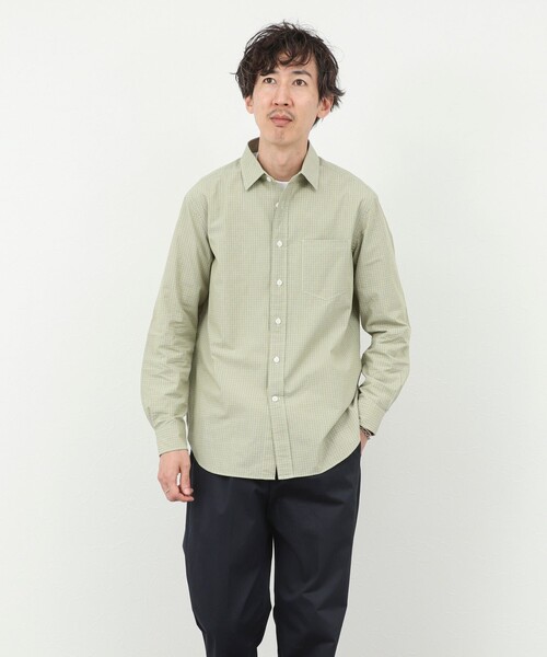 NOLLEY’S(ノーリーズ)の「ダブルワッシャー タイプライター レギュラーカラーシャツ 25AW(シャツ/ブラウス・メンズ・ホワイト系その他/グリーン系その他/ブルー系その他・L/M/S/XL)」の22枚目の写真