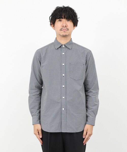 NOLLEY’S(ノーリーズ)の「ダブルワッシャー タイプライター レギュラーカラーシャツ 25AW(シャツ/ブラウス・メンズ・ホワイト系その他/グリーン系その他/ブルー系その他・L/M/S/XL)」の21枚目の写真