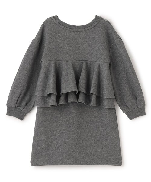 トロンプルイユフラワークロスボディワンピース（ワンピース