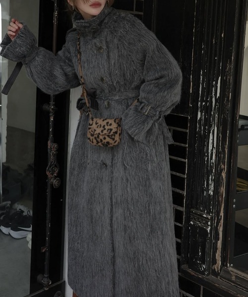 shaggy volume sleeve trench long coat（トレンチコート）｜WILLFULLY