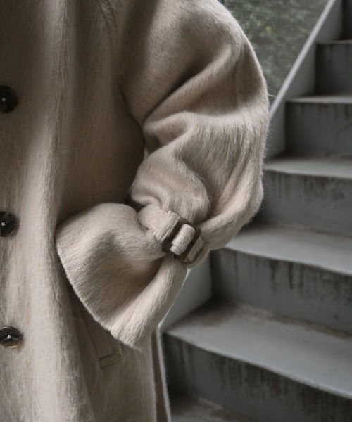 shaggy volume sleeve trench long coat（トレンチコート）｜WILLFULLY