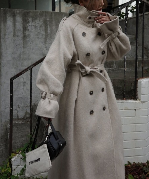 WILLFULLY トレンチコート shaggy volume sleeve trench long coat（トレンチコート）｜WILLFULLY