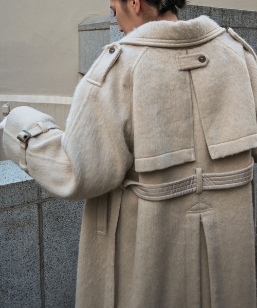 shaggy volume sleeve trench long coat（トレンチコート）｜WILLFULLY