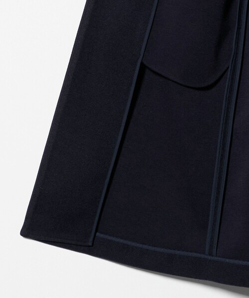 A DAY IN THE LIFE UNITED ARROWS(アデイインザライフユナイテッドアローズ)の「ニットメルトン キーネックコート <A DAY IN THE LIFE>(その他アウター・レディース・その他1/モカ/ネイビー/ライトグレー・FREE)」の13枚目の写真
