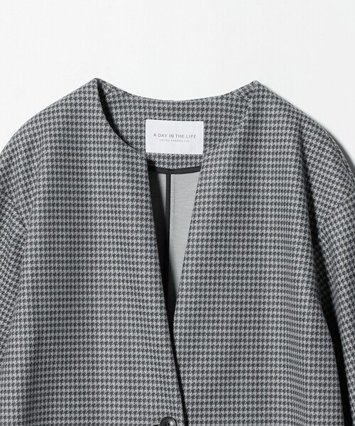 A DAY IN THE LIFE UNITED ARROWS(アデイインザライフユナイテッドアローズ)の「ニットメルトン キーネックコート <A DAY IN THE LIFE>(その他アウター・レディース・その他1/モカ/ネイビー/ライトグレー・FREE)」の16枚目の写真
