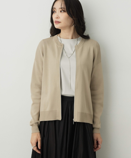 A/C DESIGN BY ALPHA CUBIC（エーシーデザインバイアルファキュービック）の「ラインストーンチェーン2連ネックレス（ネックレス・レディース・ゴールド/シルバー・フリー）」の6枚目の写真