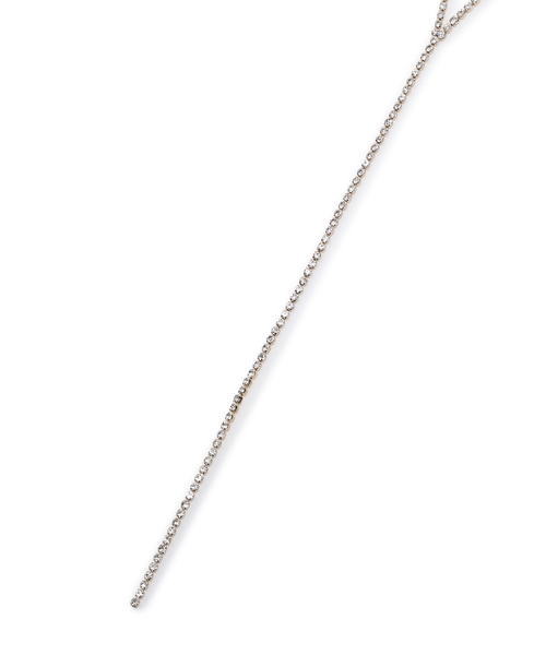 A/C DESIGN BY ALPHA CUBIC（エーシーデザインバイアルファキュービック）の「ラインストーンチェーン2連ネックレス（ネックレス・レディース・ゴールド/シルバー・フリー）」の12枚目の写真