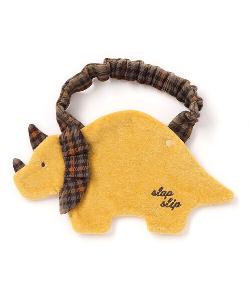 SLAP SLIP BABY（スラップスリップベビー）の「アニマル恐竜イヌモチーフパイルスタイ（スタイ/よだれかけ・キッズ・イエロー/ホワイト・FREE）」の3枚目の写真