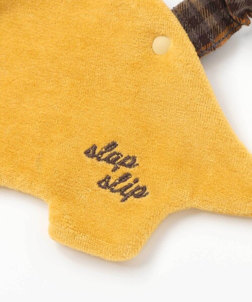 SLAP SLIP BABY（スラップスリップベビー）の「アニマル恐竜イヌモチーフパイルスタイ（スタイ/よだれかけ・キッズ・イエロー/ホワイト・FREE）」の7枚目の写真