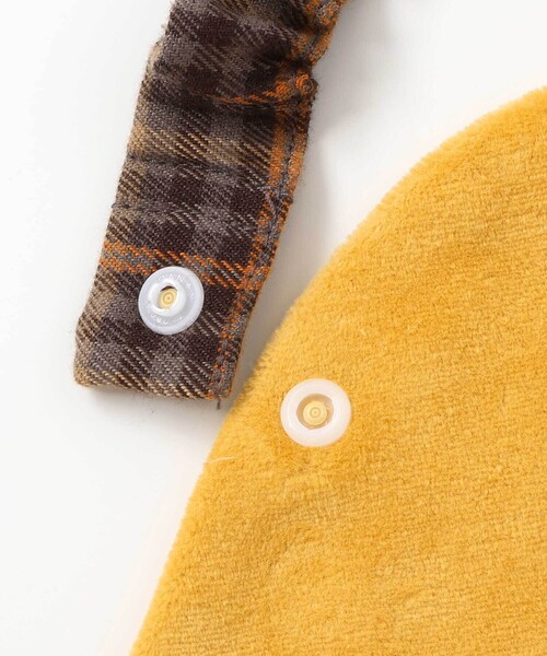 SLAP SLIP BABY（スラップスリップベビー）の「アニマル恐竜イヌモチーフパイルスタイ（スタイ/よだれかけ・キッズ・イエロー/ホワイト・FREE）」の9枚目の写真