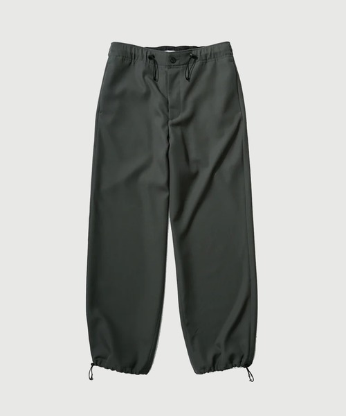 ATON（エイトン）の「ATON】BACK SATIN UTILITY PANTS／上品に穿けるワイドユーティリティパンツ（カーゴパンツ・メンズ・ブラック/カーキ・4/6/2）」の16枚目の写真