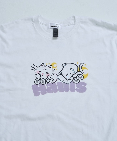 Hauls(ハウルズ)の「おねんねBIGロンTEE(Tシャツ/カットソー・レディース・ホワイト/ブラック・FREE)」の7枚目の写真