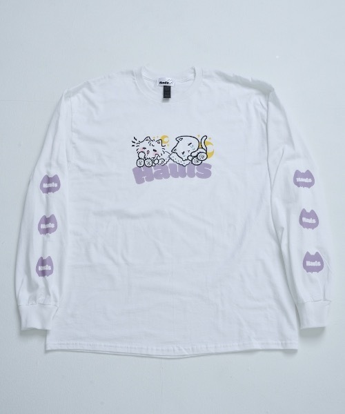 Hauls(ハウルズ)の「おねんねBIGロンTEE(Tシャツ/カットソー・レディース・ホワイト/ブラック・FREE)」の6枚目の写真