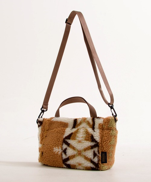 PENDLETON（ペンドルトン）の「PENDLETON ペンドルトン PLAINS STAR BOA SHOULDER BAG プレインズスター ジャガードボア ショルダーバッグ（ショルダーバッグ・レディース・ベージュ/グレー・FREE）」の2枚目の写真