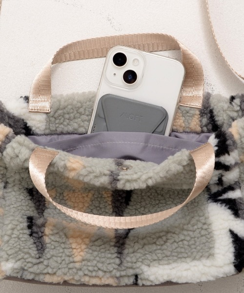 PENDLETON（ペンドルトン）の「PENDLETON ペンドルトン PLAINS STAR BOA SHOULDER BAG プレインズスター ジャガードボア ショルダーバッグ（ショルダーバッグ・レディース・ベージュ/グレー・FREE）」の14枚目の写真