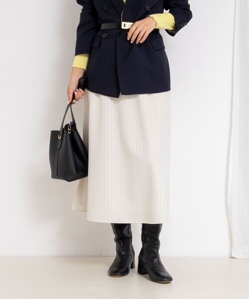 セットアップ対応》ウォッシャブルウール調フレアスカート（スカート