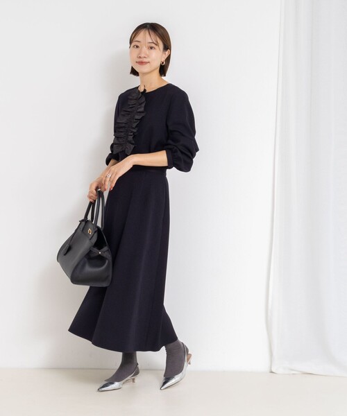 セール】《セットアップ対応》ウォッシャブルウール調フレアスカート