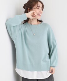 SHOO・LA・RUE | 【洗える／毛玉になりにくい】裾フェイクレイヤード(ニット/セーター)