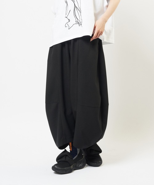 gomme（ゴム）の「バルーントロパンツ（その他パンツ・レディース・ブラック/チャコールグレー/パープル・MEDIUM）」の2枚目の写真