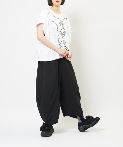 gomme（ゴム）の「バルーントロパンツ（その他パンツ・レディース・ブラック/チャコールグレー/パープル・MEDIUM）」の5枚目の写真