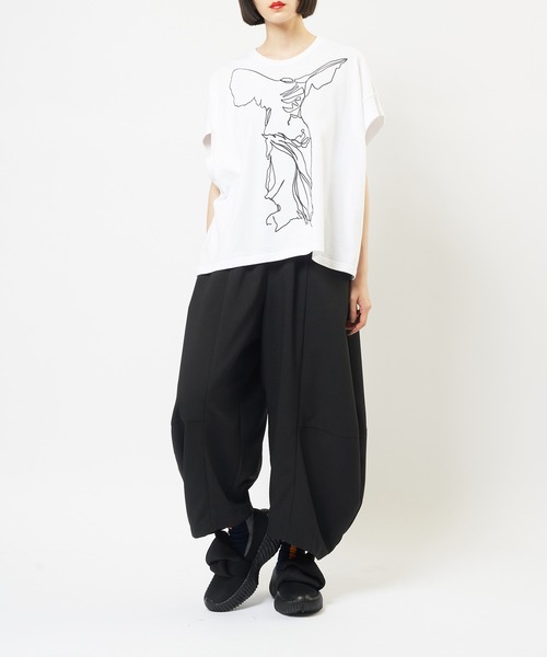 gomme（ゴム）の「バルーントロパンツ（その他パンツ・レディース・ブラック/チャコールグレー/パープル・MEDIUM）」の4枚目の写真