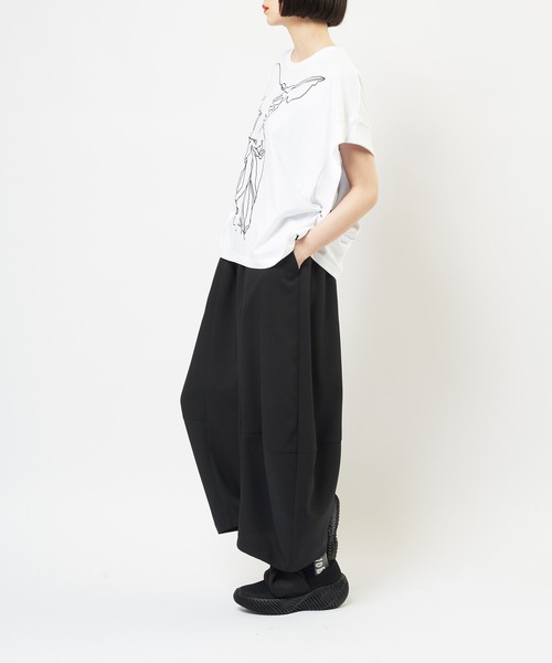 gomme（ゴム）の「バルーントロパンツ（その他パンツ・レディース・ブラック/チャコールグレー/パープル・MEDIUM）」の6枚目の写真