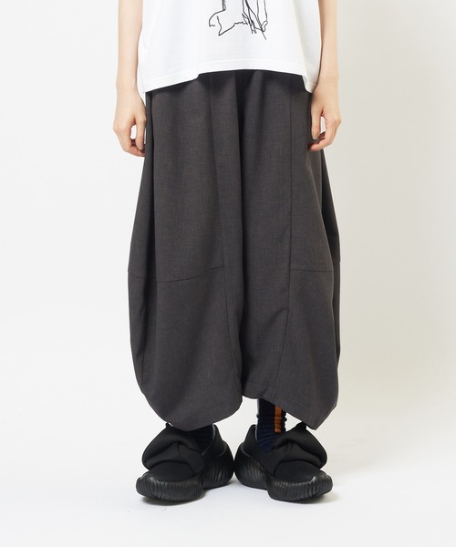 gomme（ゴム）の「バルーントロパンツ（その他パンツ・レディース・ブラック/チャコールグレー/パープル・MEDIUM）」の17枚目の写真