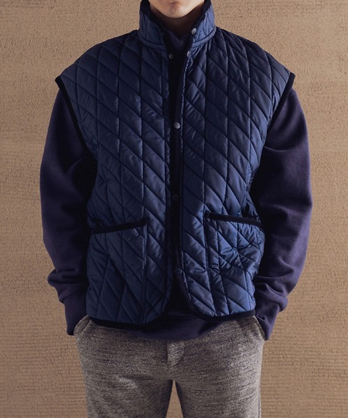 LAVENHAM(ラベンハム)の「Jackman X Lavenham BB Mickfield Mens / ジャックマン BB ミックフィールド メンズ(ベスト・メンズ・ブルー/ブラック/オリーブ・S/M/L)」の3枚目の写真