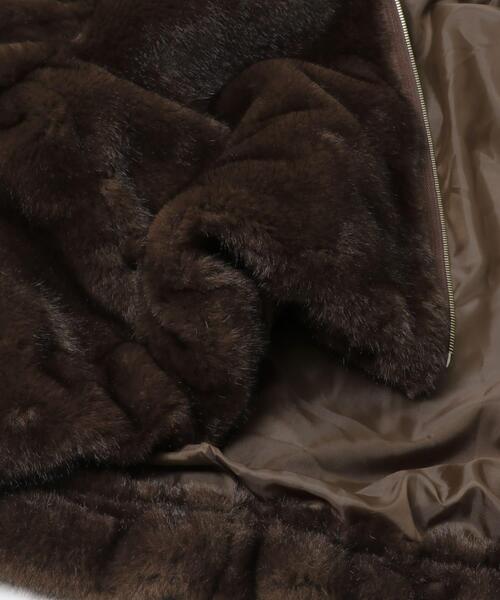 ITEMS URBANRESEARCH（アイテムズ アーバンリサーチ）の「ファージャケット（その他アウター・レディース・ライトベージュ/ブラウン・FREE）」の10枚目の写真