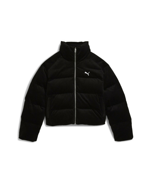 PUMA(プーマ)の「PUMA プーマ ウィメンズ ワードローブ ESS コーデュロイ パッファー ジャケ(ダウンジャケット/コート・レディース・ブラック/オフホワイト・LARGE/X-LARGE/SMALL/MEDIUM)」の13枚目の写真