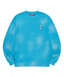 BRUSHED PULLOVER KNIT (BLUE)