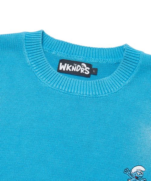 WKNDRS(ウィーキャンドース)の「BRUSHED PULLOVER KNIT (BLUE)(ニット/セーター・レディース・その他・MEDIUM/LARGE/X-LARGE)」の3枚目の写真